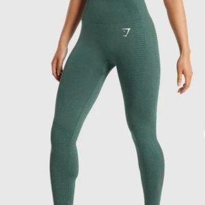 Gymshark Vital Seamless 2.0 Leggings - Dark Green Marl